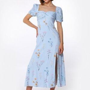 Self Portrait Watercolour Crepe Dress